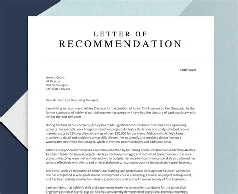 Requirements for Issuance of Recommendation Letter for .